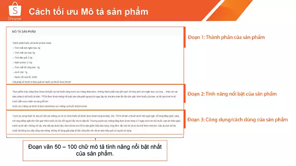 Tối ưu nội dung mô tả sản phẩm