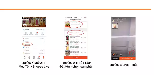 Sử dụng tính năng Shopee live stream