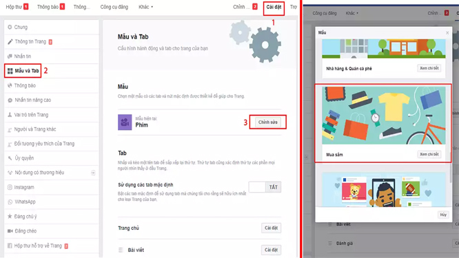 tạo shop bán hàng trên Facebook