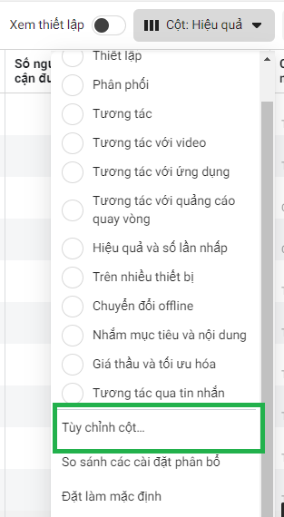 mở báo cáo pixel