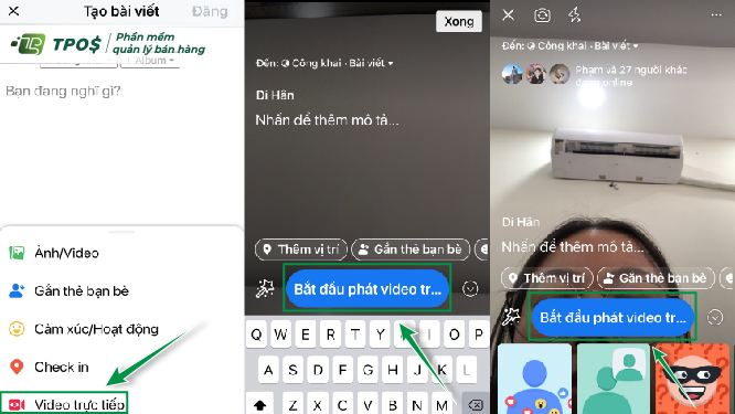 Cách livestream Facebook trên điện thoại di động