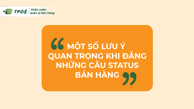  lưu ý quan trọng khi đăng những câu status bán hàng