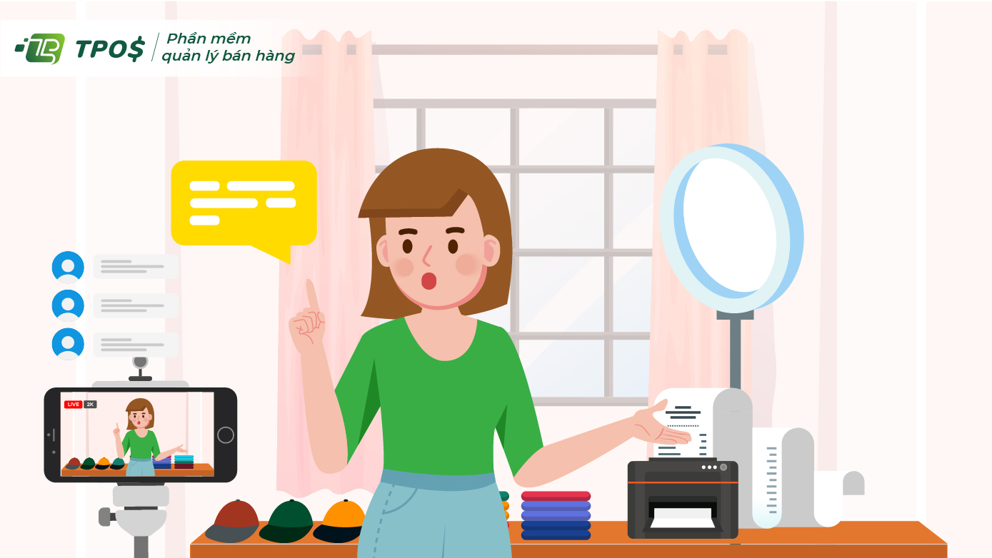 cách kết nối máy in bill livestream với điện thoại