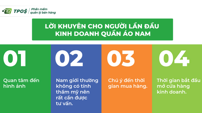 Lời khuyên cho người lần đầu kinh doanh quần áo nam