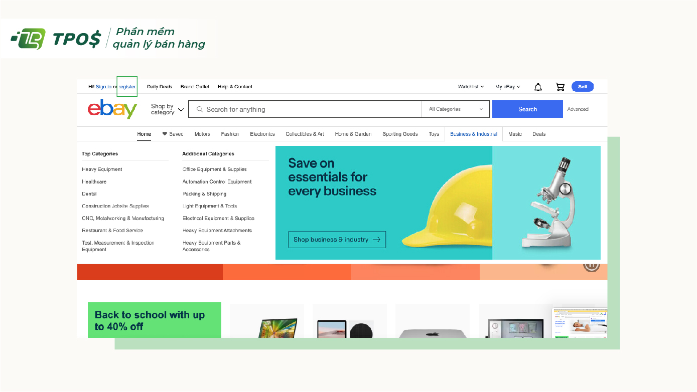 tạo tài khoản bán hàng ebay