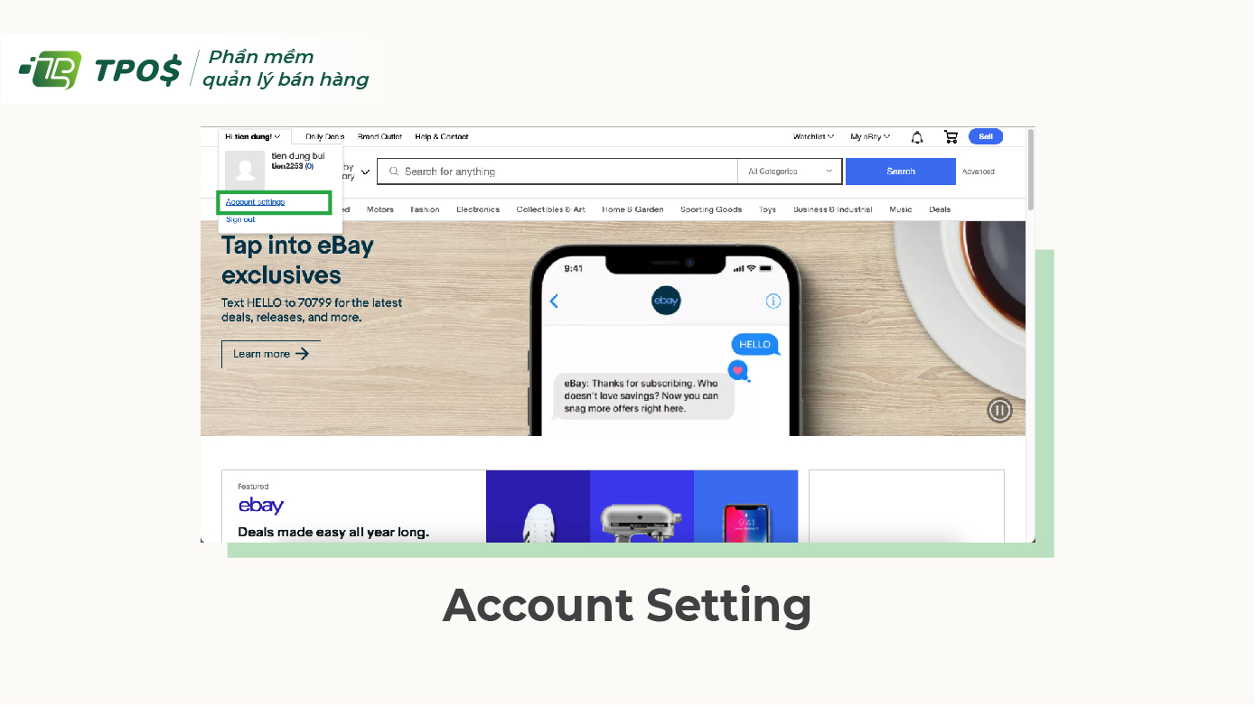 Điền thông tin thanh toán ebay