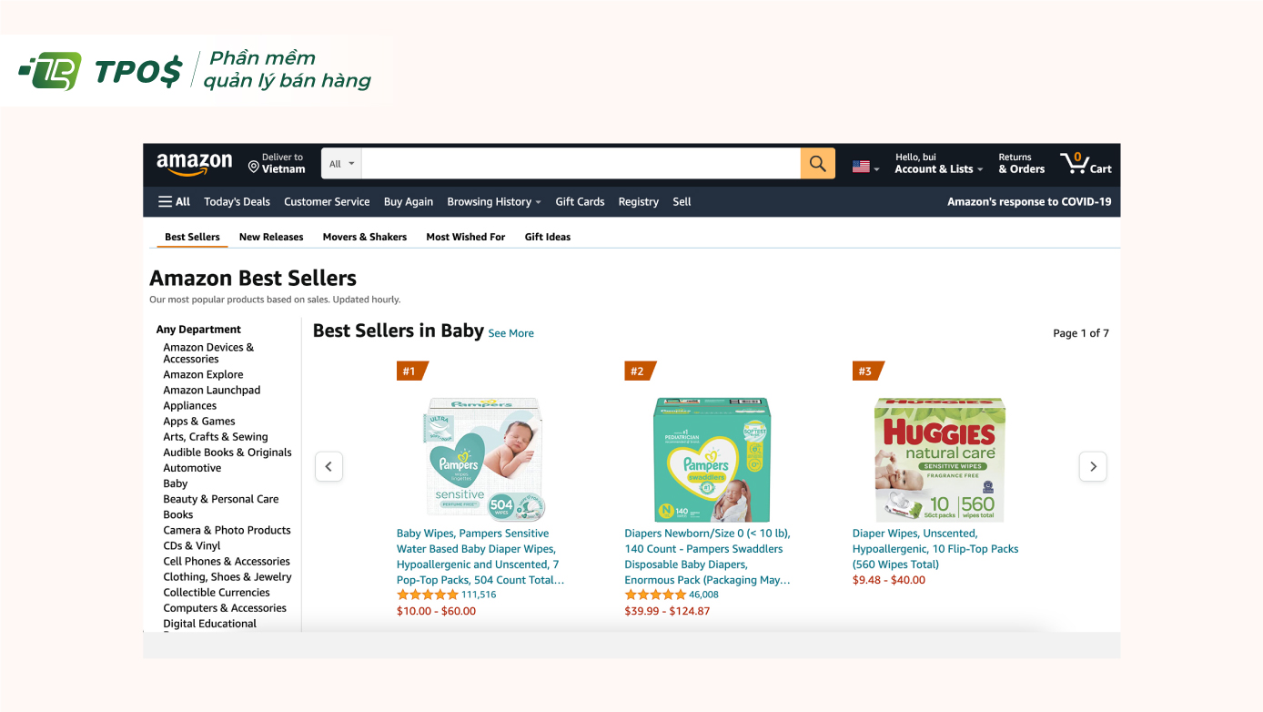 bán gì trên amazon