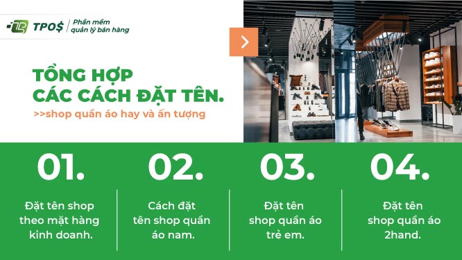các cách đặt tên shop quần áo hay và ấn tượng