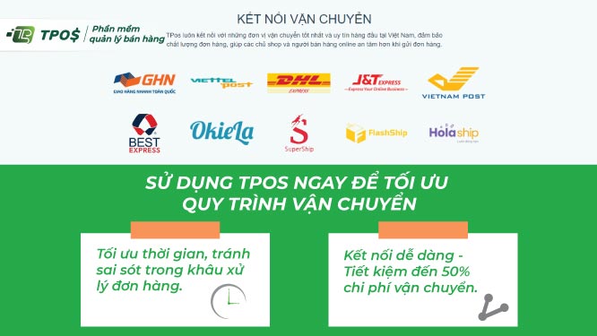 Sử dụng TPos ngay để tối ưu quy trình vận chuyển