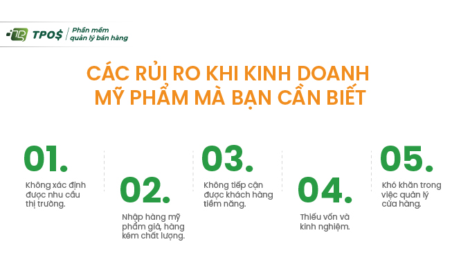 Các biện pháp hạn chế rủi ro khi kinh doanh mỹ phẩm