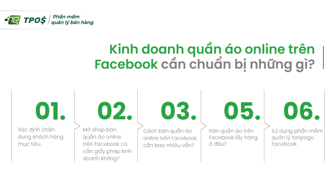 Kinh doanh quần áo online trên Facebook cần chuẩn bị những gì?