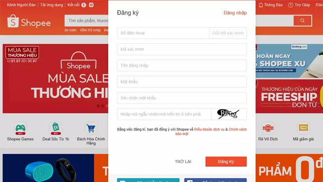 Cách tạo gian hàng trên shopee