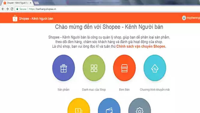 Tiến hành đăng ký tài khoản bán hàng Shopee