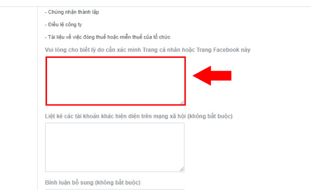 lý do để có tích xanh facebook