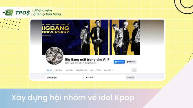 xây dựng hội nhóm kpop