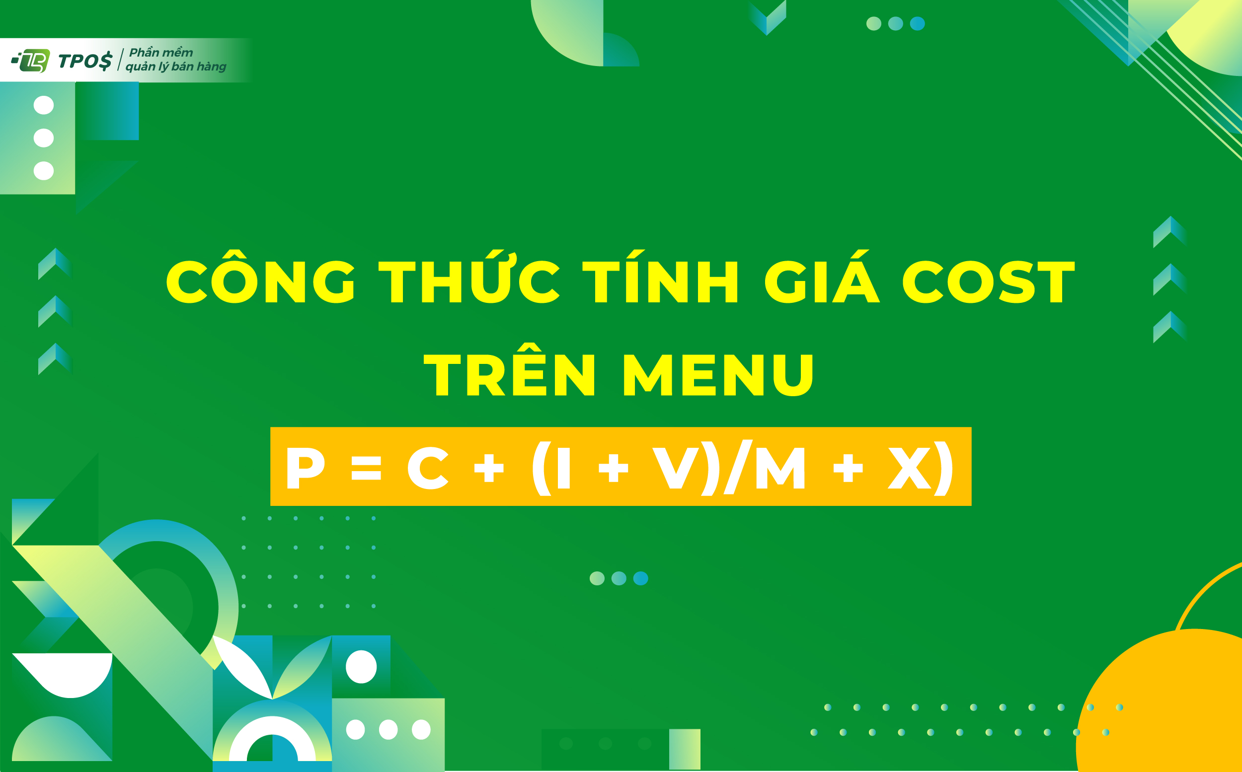 Công thức tính giá cost món ăn theo chi phí và lợi nhuận