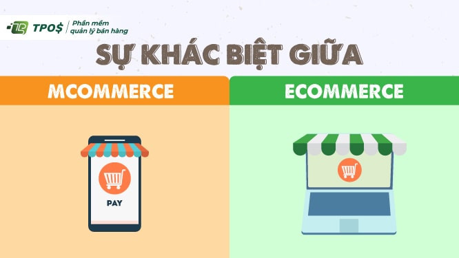 sự khác biệt giữa mcommerce và ecommerce