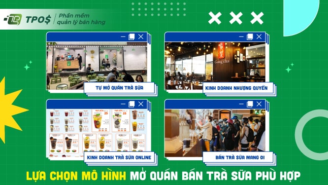 mô hình mở quán bán trà 